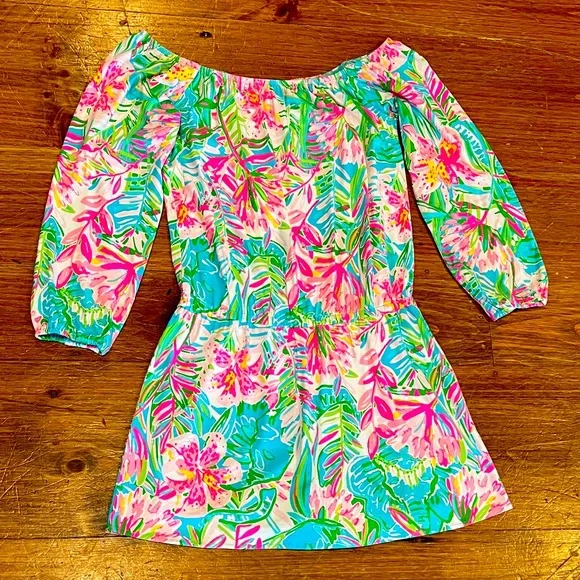 Lilly Pulitzer Multicolor Off-Shoulder Dress - Picture 1 of 1